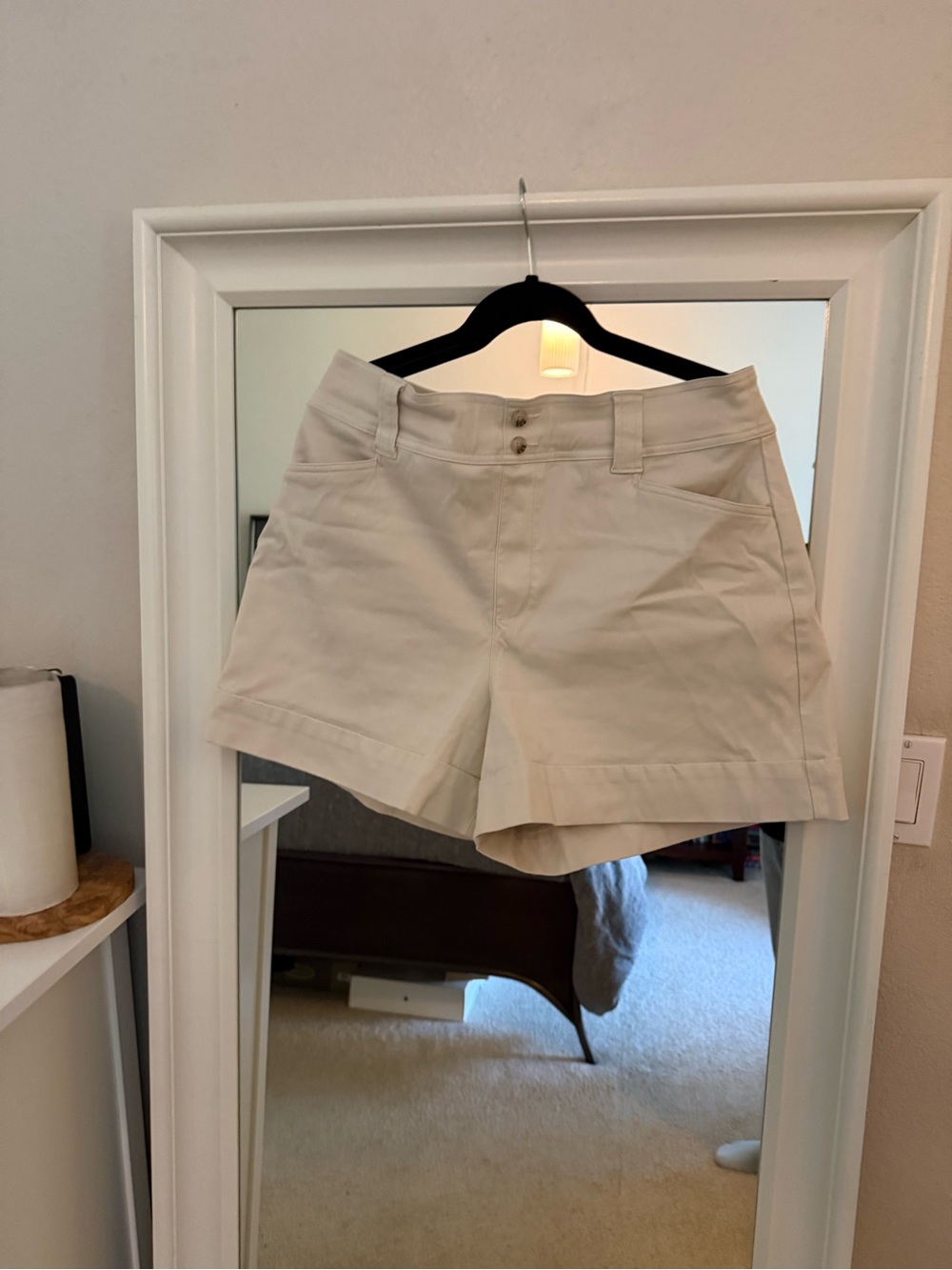 SPANX Stretch Twill Trouser Shorts - XL